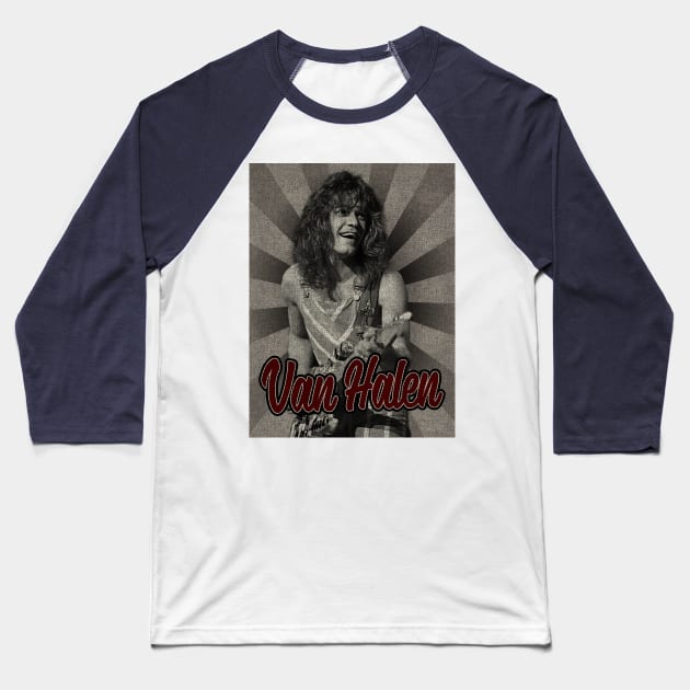 Van Halen Classic Baseball T-Shirt by StickMen